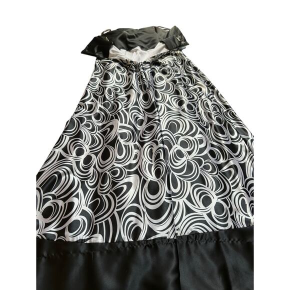 Vintage Jessica McClintock Strapless Black and White Gown - Size 8 - Picture 12 of 16